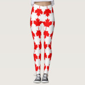 Kanada-Flaggenmuster Leggings (Vorderseite)