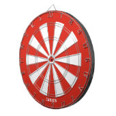 Kanada Flaggenpatrons Bullseye Dartscheibe (Vorderseite rechts)