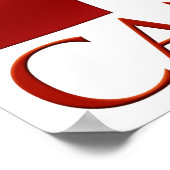 Kanada Flaggenplakat Kanada Flagge Souvenirkunst P Poster (Ecke)