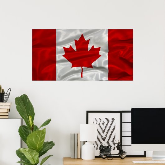 Kanada-Flaggenplakat Poster (Heimbüro)