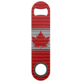 Kanada Flasche Opener Kanada Winter Print Souvenir Speed Flaschenöffner (Vorderseite)