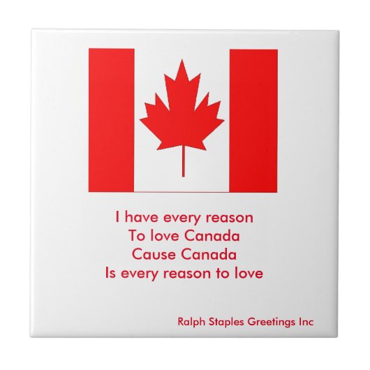 Kanada Fliese (Vorderseite)