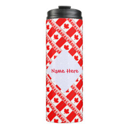Kanada Fliesenflagge Personalisiert Thermosbecher