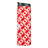 Kanada Fliesenflagge Personalisiert Thermosbecher (Nach rechts gedreht)