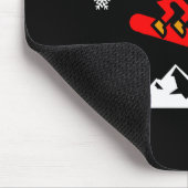 Kanada Flying Red Snowboarder Color Mousepad (Ecke)