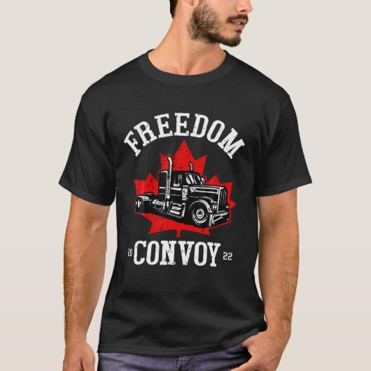 Kanada Freedom Convoy 2022 Kanadischer Lastkraftwa T-Shirt (Vorderseite)