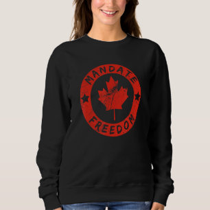 Kanada Freedom Convoy Flag US Canadian Truckers Su Sweatshirt