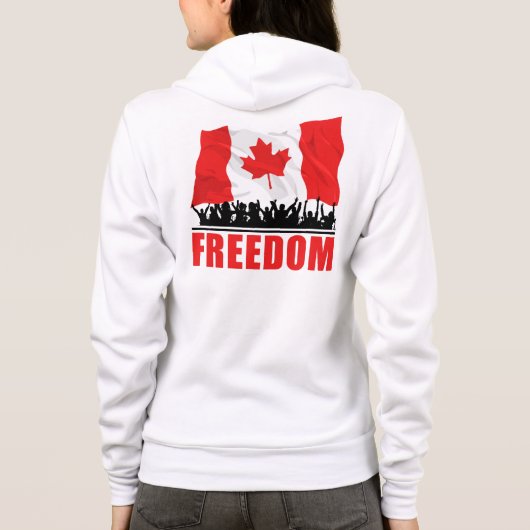 KANADA FREEDOM: Kanadischer Volkskonvoi 2022 Hoodie (Rückseite)