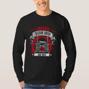 Kanada Freier Konvoi Unterstützung Kanada Truckers T-Shirt