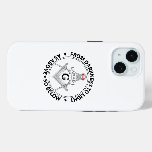 Kanada Freimaurerei Zeichen Case-Mate iPhone Hülle (Rückseite (Horizontal))