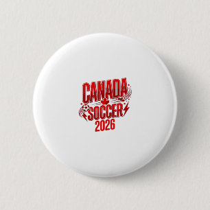 Kanada Fußball 2026 Fußball Fett Land Typografie  Button