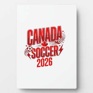 Kanada Fußball 2026 Fußball Fett Land Typografie  Fotoplatte