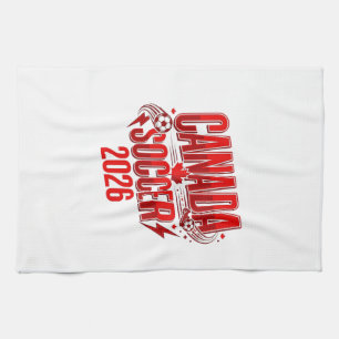 Kanada Fußball 2026 Fußball Fett Land Typografie Geschirrtuch