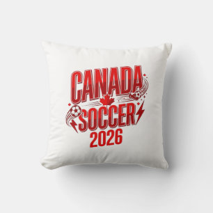 Kanada Fußball 2026 Fußball Fett Land Typografie  Kissen