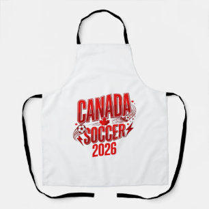 Kanada Fußball 2026 Fußball Fett Land Typografie Schürze
