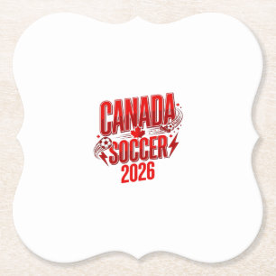 Kanada Fußball 2026 Fußball Fett Land Typografie Untersetzer