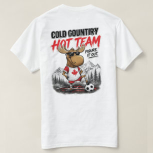 Kanada-Fußball-Fan-Funny-Elch-T-Shirt T-Shirt