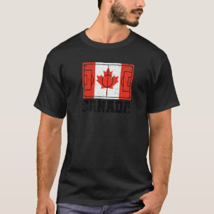 Kanada Fußball-Feld Länderflagge Kanadischer Stolz T-Shirt