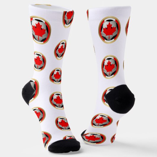Kanada-Fußball Socken (Gewinkelt)