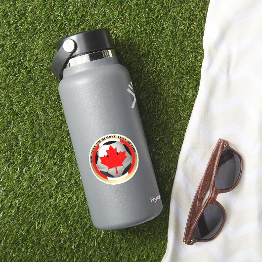 Kanada Fußball Sport Aufkleber (HydroFlask Insitu)