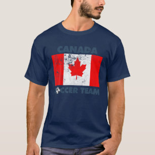 Kanada Fußball-Team Flag 2022 Unterstützer Kanadie T-Shirt