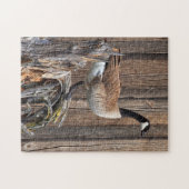 KANADA-GANS AUF SCHEUNEN-BRETT PUZZLE (Horizontal)