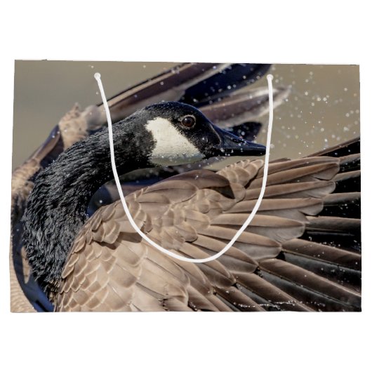Kanada-Gans Große Geschenktüte (Rückseite)