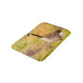 Kanada Gans in farbenfrohen Feldern Badematte (Schrägansicht)