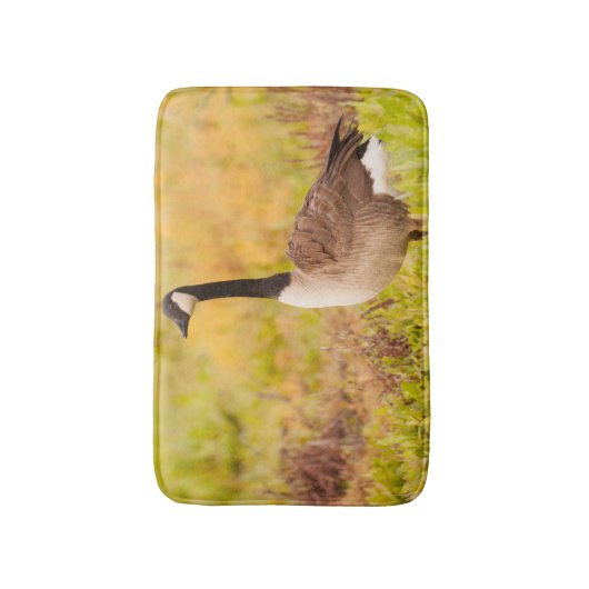 Kanada Gans in farbenfrohen Feldern Badematte (Vorderseite Vertikal)