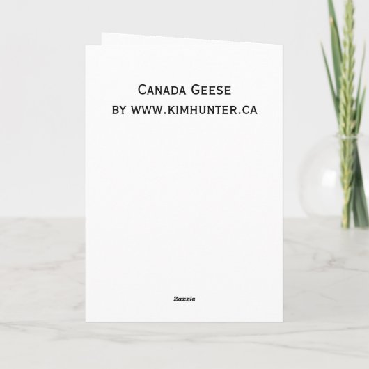 Kanada-Gans kardiert Kanada-Gans-Gruß-Karten Karte (Rückseite)