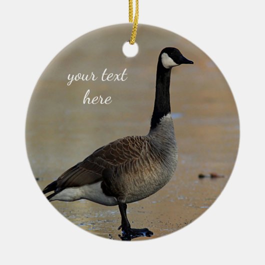 Kanada-Gans Keramik Ornament (Vorne)