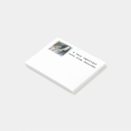 Kanada-Gans Post-it Klebezettel (angewinkelt)