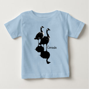 Kanada-Gans-Souvenir-Baby-T-Shirts & Gänse-Geschen Baby T-shirt