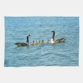 Kanada-Gans-stolze Eltern Geschirrtuch (Horizontal)