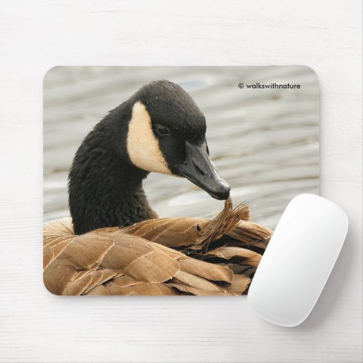 Kanada Gänse auf dem See Mousepad (Mit Mouse)