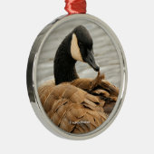 Kanada Gänse auf dem See Ornament Aus Metall (Rechts)