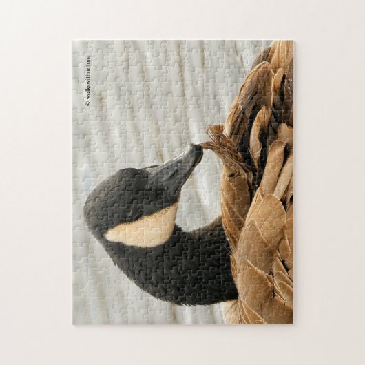 Kanada Gänse auf dem See Puzzle (Vertikal)