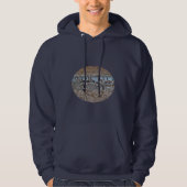 Kanada Gänse auf grünem Lane-Reservoir Hoodie (Vorderseite)