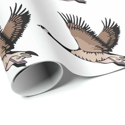 Kanada Gänse Geschenkpapier (Rolleneckpunkt)