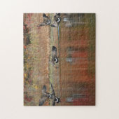 Kanada-Gänse im Flug Puzzle (Vertikal)