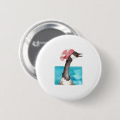 Kanada Gänse in einem Toque Button (Vorne & Hinten)
