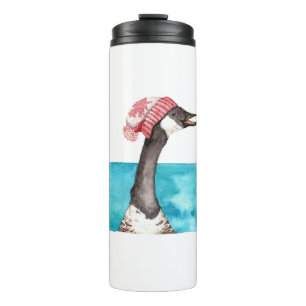 Kanada Gänse in einem Toque Thermosbecher