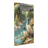 Kanada Gänse inmitten der weinenden Willows Mini Klemmbrett (Schrägansicht)