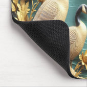 Kanada Gänse inmitten der weinenden Willows Mousepad (Ecke)