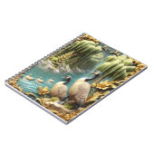 Kanada Gänse inmitten der weinenden Willows Notizblock (Linke Seite)