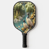 Kanada Gänse inmitten der weinenden Willows Pickleball Schläger (Vorderseite)