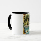 Kanada Gänse inmitten der weinenden Willows Tasse (Vorderseite Links)