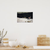 Kanada Gänse mit Babies Poster (Küche)