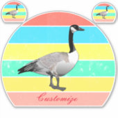 Kanada Gänse Multi-Color Sun Thunder_Cove Aufkleber (Vorderseite)