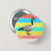 Kanada Gänse Multi-Color Sun Thunder_Cove Button (Vorne & Hinten)